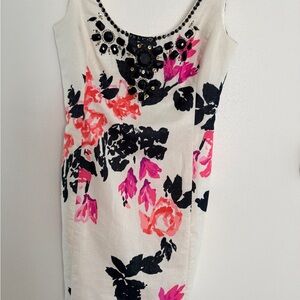 Lilly Pulitzer White and Pink Floral Mini Dress